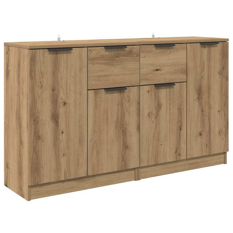 vidaXL Sideboards 2 pcs Artisan Oak 60 x 30 x 70 cm Engineered Wood