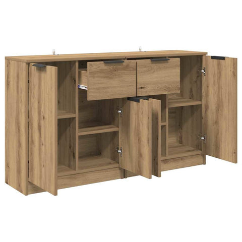 vidaXL Sideboards 2 pcs Artisan Oak 60 x 30 x 70 cm Engineered Wood