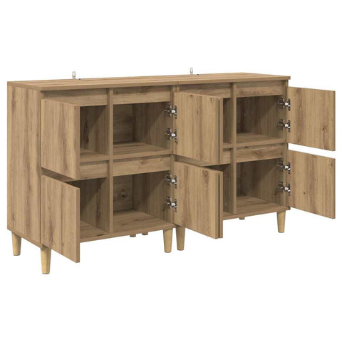vidaXL Sideboards 2 pcs Artisan Oak 60 x 35 x 70 cm Engineered Wood