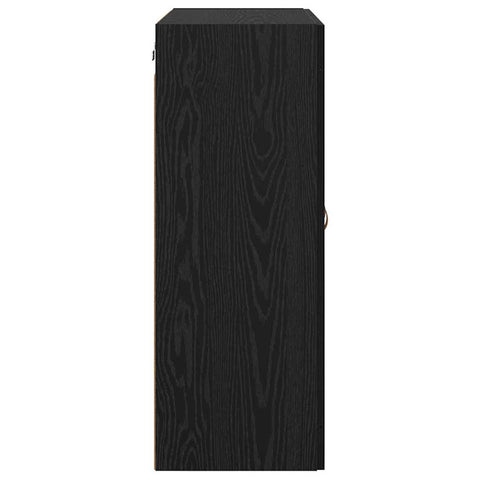vidaXL Wall-mounted Cabinets 2 pcs Black Oak 69.5 x 34 x 90 cm