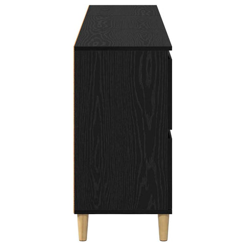 vidaXL Sideboards 3 pcs Black Oak 60 x 35 x 70 cm Engineered Wood