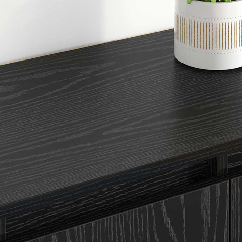 vidaXL Sideboards 2 pcs Black Oak 60 x 35 x 70 cm Engineered Wood