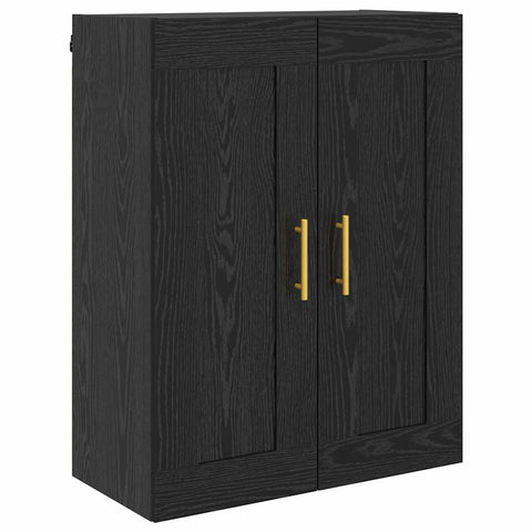 vidaXL Wall-mounted Cabinets 2 pcs Black Oak 69.5 x 34 x 90 cm