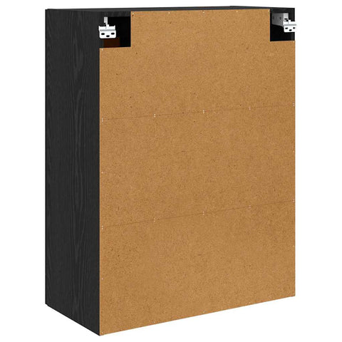 vidaXL Wall-mounted Cabinets 2 pcs Black Oak 69.5 x 34 x 90 cm