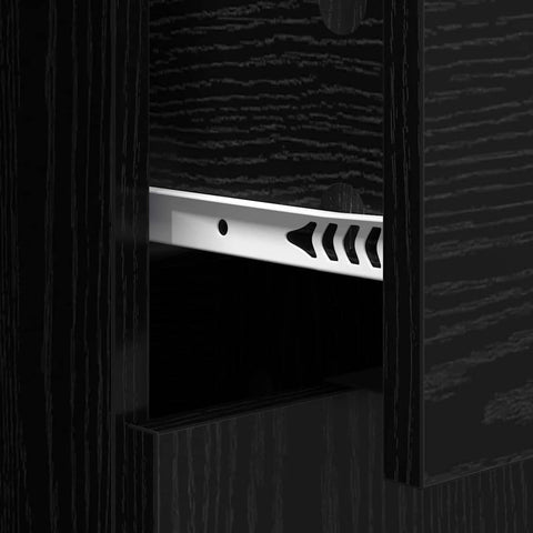 vidaXL Sideboards 2 pcs Black Oak 60 x 30 x 70 cm Engineered Wood