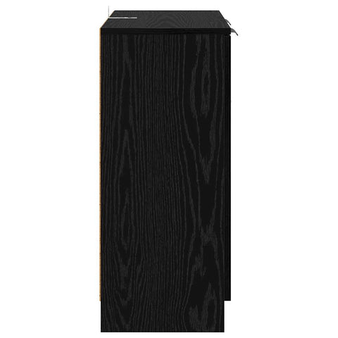 vidaXL Sideboards 2 pcs Black Oak 60 x 30 x 70 cm Engineered Wood