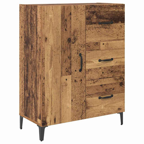 vidaXL Highboard Old Wood 69.5 x 34 x 180 cm Engineered Wood