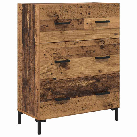 vidaXL Highboard Old Wood 69.5 x 34 x 180 cm Engineered Wood
