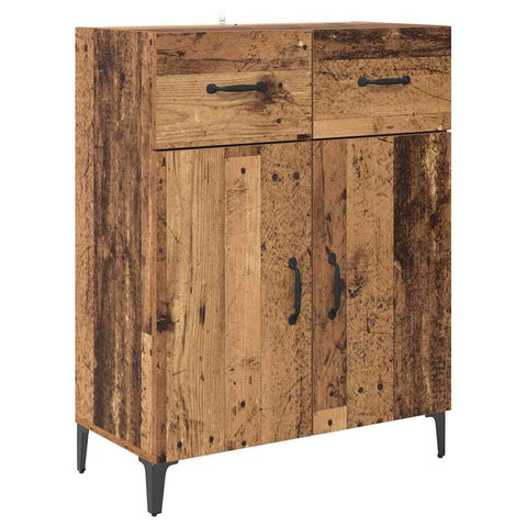 vidaXL Highboard Old Wood 69.5 x 34 x 180 cm Engineered Wood