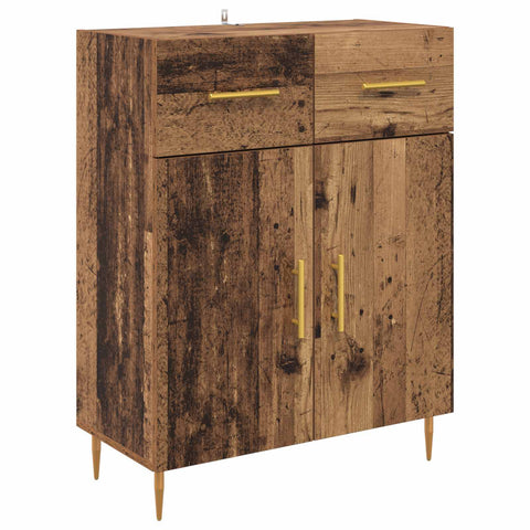 vidaXL Highboard Old Wood 69.5 x 34 x 180 cm Engineered Wood