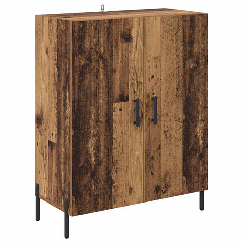 vidaXL Highboard Old Wood 69.5 x 34 x 180 cm Engineered Wood