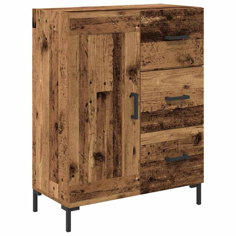 vidaXL Highboard Old Wood 69.5 x 34 x 180 cm Engineered Wood