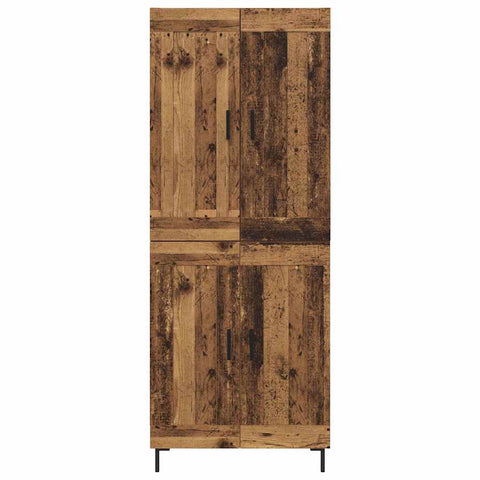 vidaXL Highboard Old Wood 69.5 x 34 x 180 cm Engineered Wood