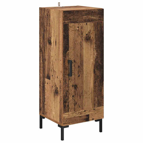 vidaXL Highboard Old Wood 34.5 x 34 x 180 cm Engineered Wood