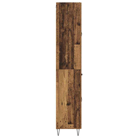vidaXL Highboard Old Wood 69.5 x 34 x 180 cm Engineered Wood