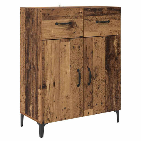vidaXL Highboard Old Wood 69.5 x 34 x 180 cm Engineered Wood