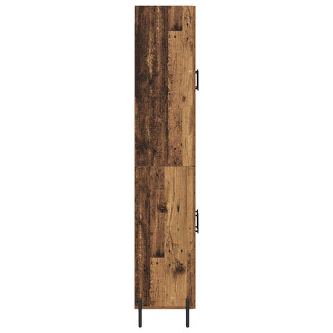 vidaXL Highboard Old Wood 69.5 x 34 x 180 cm Engineered Wood