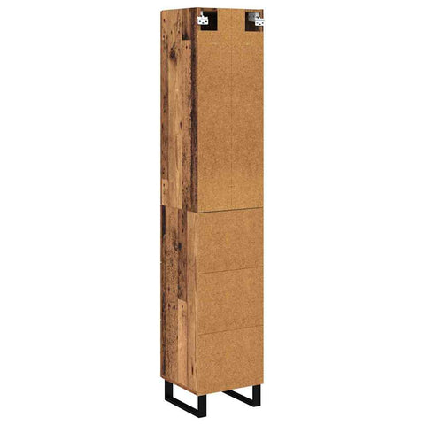 vidaXL Highboard Old Wood 69.5 x 34 x 180 cm Engineered Wood