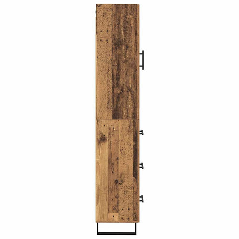 vidaXL Highboard Old Wood 69.5 x 34 x 180 cm Engineered Wood