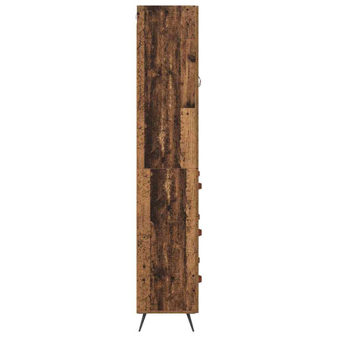 vidaXL Highboard Old Wood 69.5 x 34 x 180 cm Engineered Wood