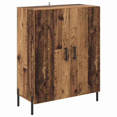 vidaXL Highboard Old Wood 69.5 x 34 x 180 cm Engineered Wood
