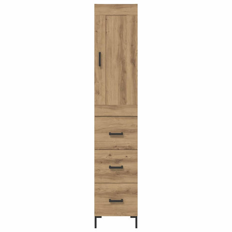 vidaXL Highboard Artisan Oak 34.5 x 34 x 180 cm Engineered Wood