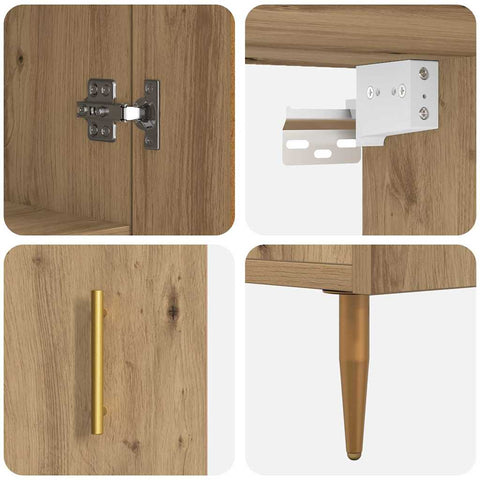 Highboard Artisan Oak 69.5 x 34 x 180 cm Engineered Wood