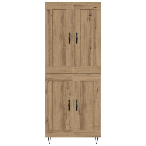 vidaXL Highboard Artisan Oak 69.5 x 34 x 180 cm Engineered Wood