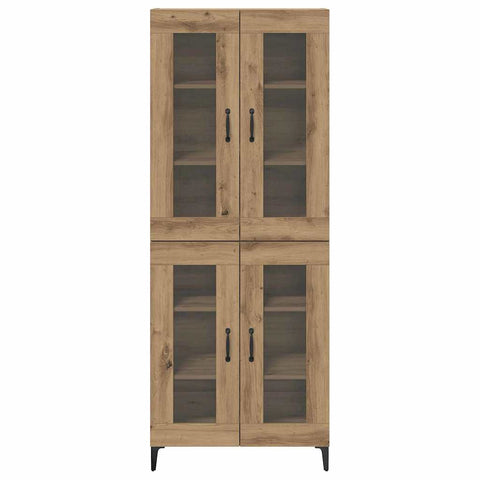 vidaXL Highboard Artisan Oak 69.5 x 34 x 180 cm Engineered Wood