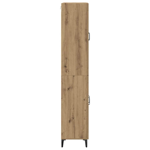 vidaXL Highboard Artisan Oak 69.5 x 34 x 180 cm Engineered Wood