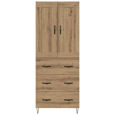 vidaXL Highboard Artisan Oak 69.5 x 34 x 180 cm Engineered Wood