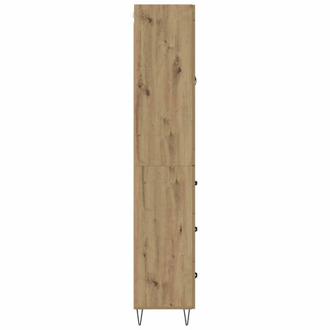 vidaXL Highboard Artisan Oak 69.5 x 34 x 180 cm Engineered Wood