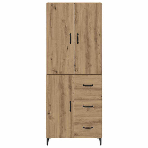 vidaXL Highboard Artisan Oak 69.5 x 34 x 180 cm Engineered Wood