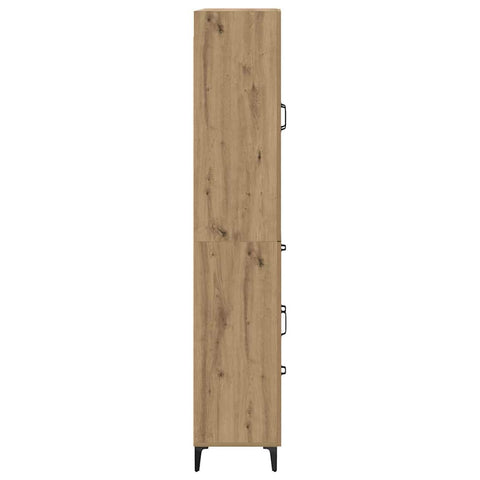 vidaXL Highboard Artisan Oak 69.5 x 34 x 180 cm Engineered Wood