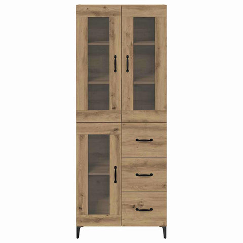 vidaXL Highboard Artisan Oak 69.5 x 34 x 180 cm Engineered Wood