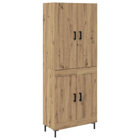 vidaXL Highboard Artisan Oak 69.5 x 34 x 180 cm Engineered Wood