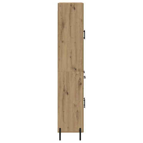 vidaXL Highboard Artisan Oak 69.5 x 34 x 180 cm Engineered Wood