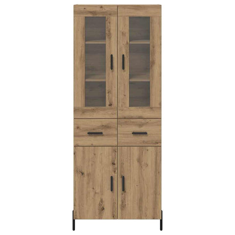 vidaXL Highboard Artisan Oak 69.5 x 34 x 180 cm Engineered Wood