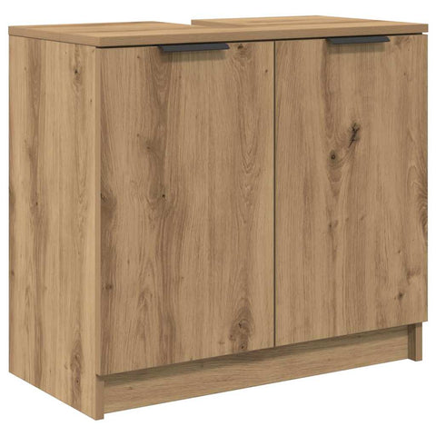 vidaXL Bathroom Cabinet Set with Shelf Artisan Oak Engineered Wood
