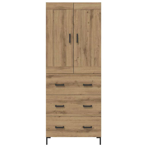vidaXL Highboard Artisan Oak 69.5 x 34 x 180 cm Engineered Wood