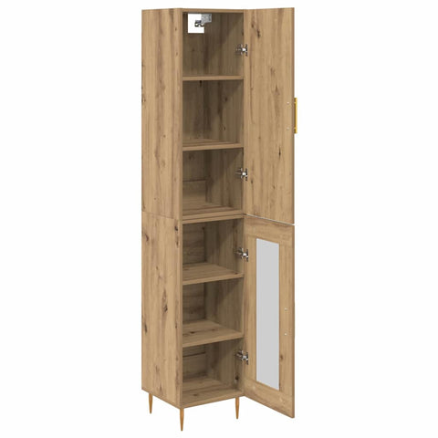vidaXL Highboard Artisan Oak 34.5 x 34 x 180 cm Engineered Wood
