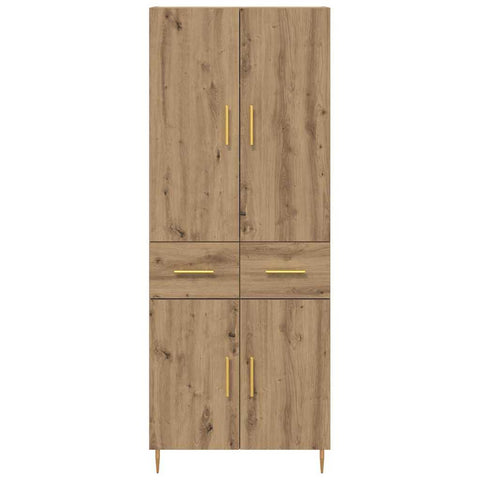 vidaXL Highboard Artisan Oak 69.5 x 34 x 180 cm Engineered Wood
