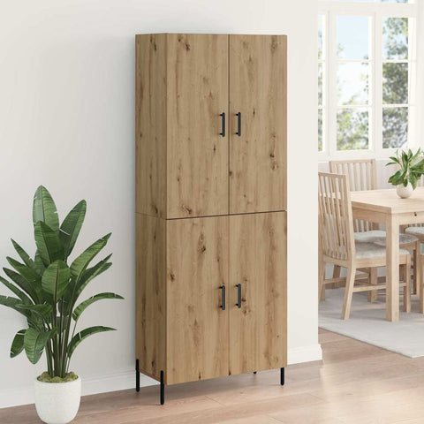 vidaXL Highboard Artisan Oak 69.5 x 34 x 180 cm Engineered Wood