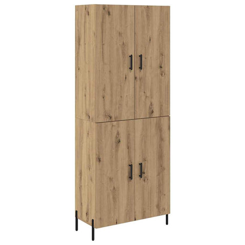 vidaXL Highboard Artisan Oak 69.5 x 34 x 180 cm Engineered Wood