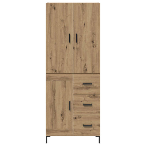 vidaXL Highboard Artisan Oak 69.5 x 34 x 180 cm Engineered Wood
