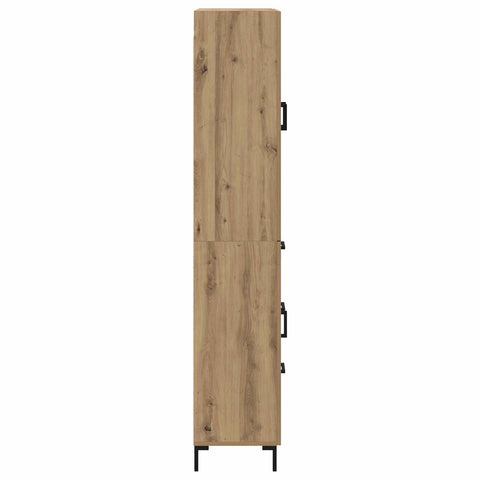 vidaXL Highboard Artisan Oak 69.5 x 34 x 180 cm Engineered Wood