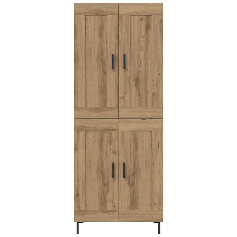 vidaXL Highboard Artisan Oak 69.5 x 34 x 180 cm Engineered Wood
