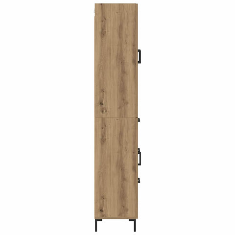 vidaXL Highboard Artisan Oak 69.5 x 34 x 180 cm Engineered Wood