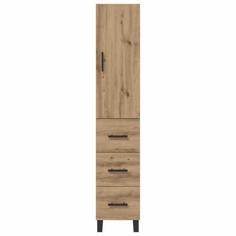 vidaXL Highboard Artisan Oak 34.5 x 34 x 180 cm Engineered Wood