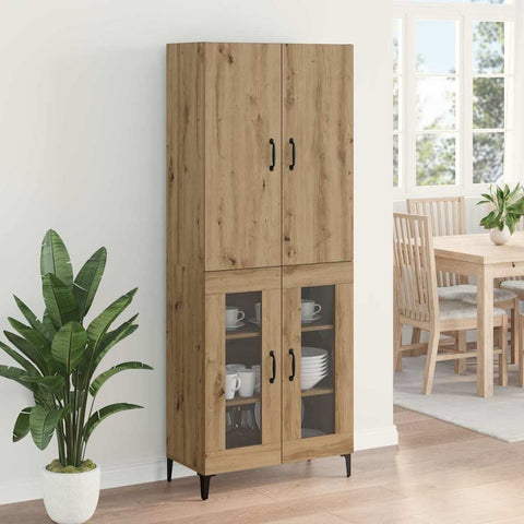 vidaXL Highboard Artisan Oak 69.5 x 34 x 180 cm Engineered Wood